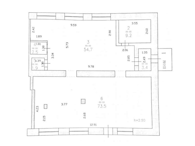 помещение под торговую площадь на Дворовая ул, д.34