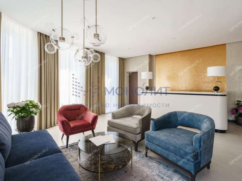 двухкомнатная квартира в новостройке в Плотничном переулке