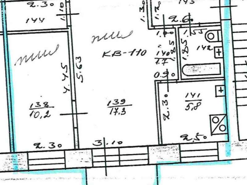 двухкомнатная квартира на улице Веденяпина дом 16