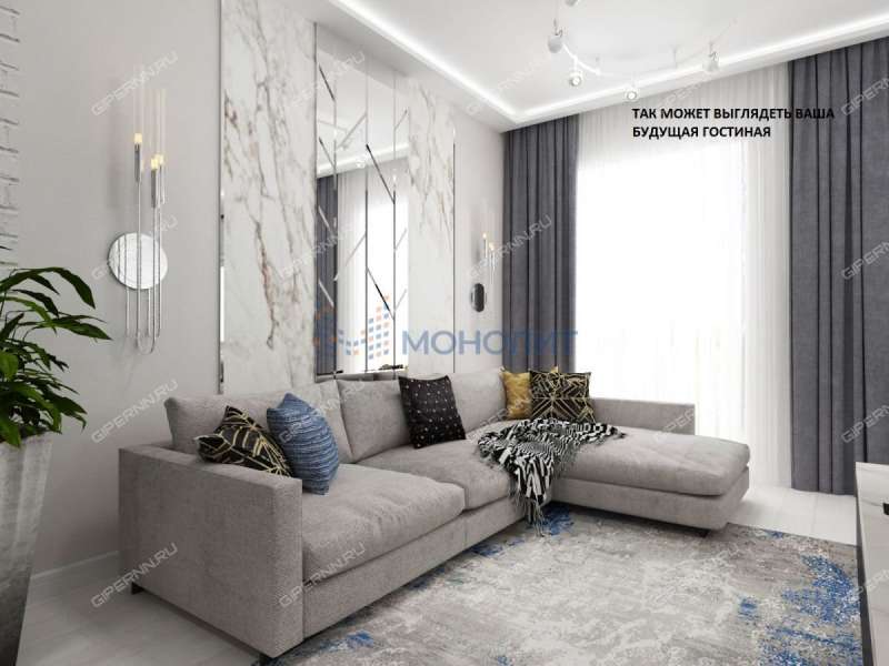 двухкомнатная квартира на проспекте Дзержинского дом 9 город Дзержинск