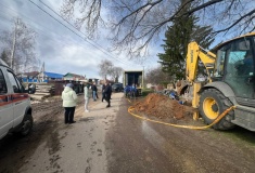 Десятки домов в деревне Караулово отключили от газа из-за оползней