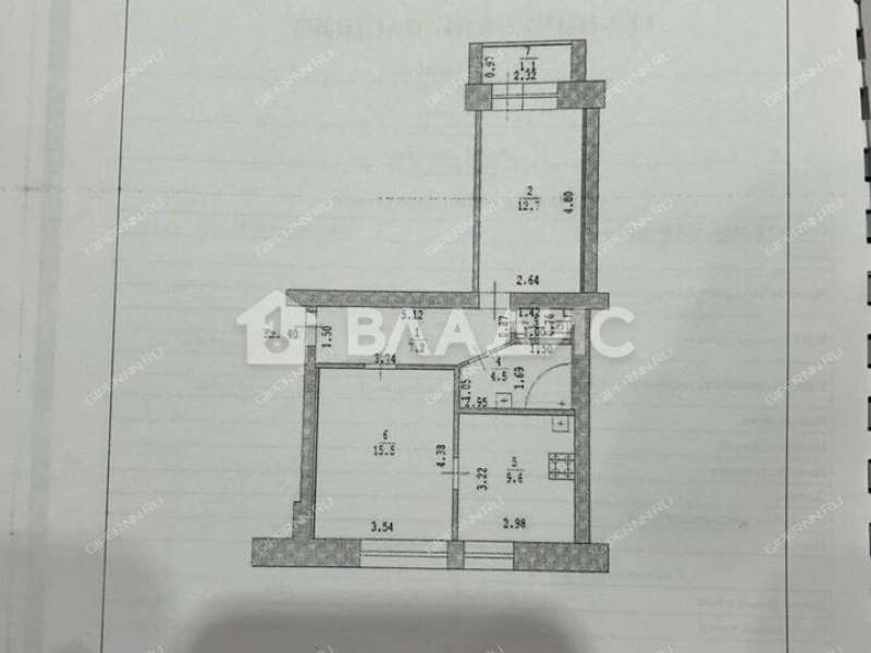 двухкомнатная квартира на улице Лесной Городок дом 3