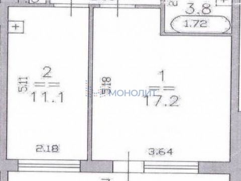 1-komnatnaya-ul-proletarskaya-d-7 фото