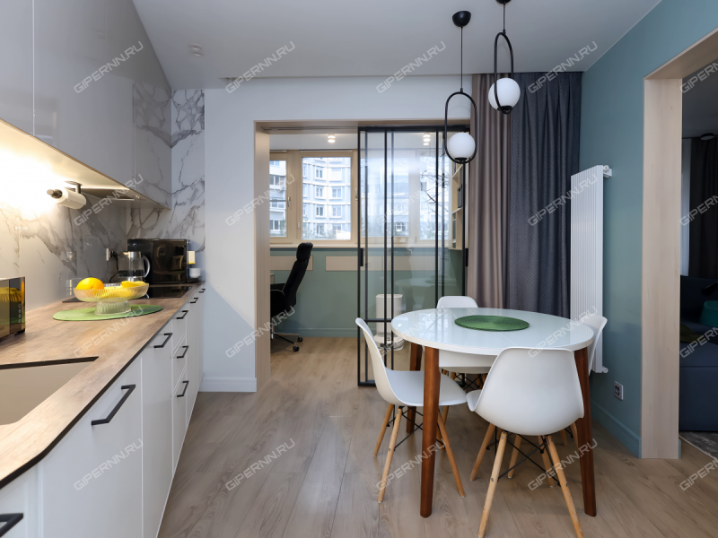 трёхкомнатная квартира на Волжской набережной дом 11