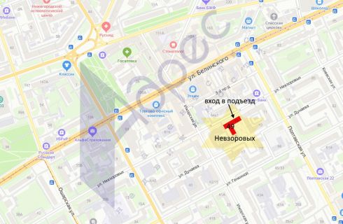 Невзоровой 9 санкт петербург карта