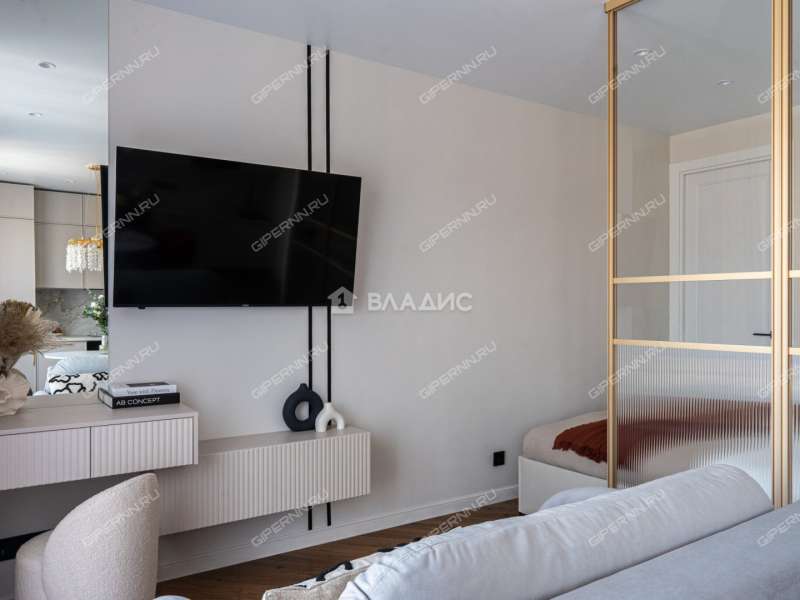 однокомнатная квартира на улице Небесная дом 1 деревня Утечино