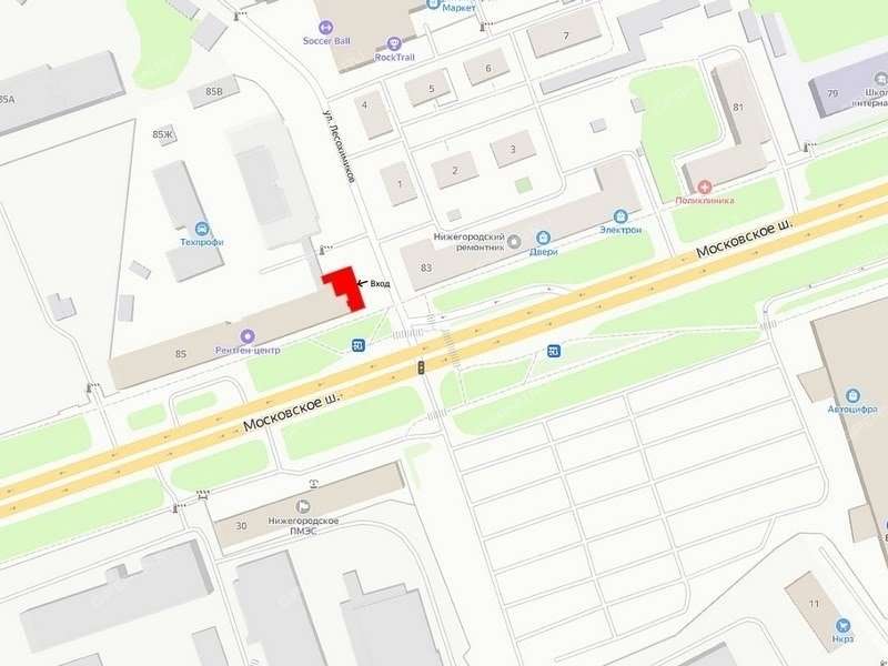 помещение под торговую площадь на Московское ш., д.85