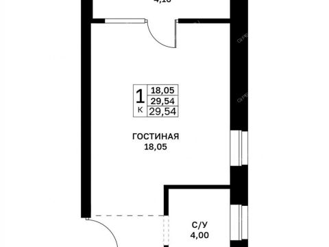 kvartira-studiya-v-granicah-ulic-strazh-revolyucii-gvardeycev-50-letiya-pobedy-evgeniya-nikonova-17 фото