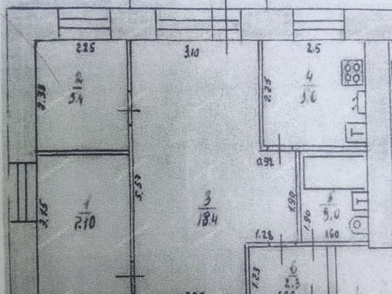 трёхкомнатная квартира на проспекте Ленина дом 16