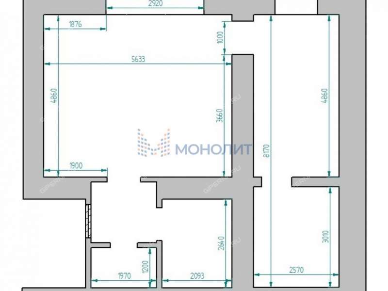 двухкомнатная квартира на Магистральной улице дом 136Г деревня Афонино