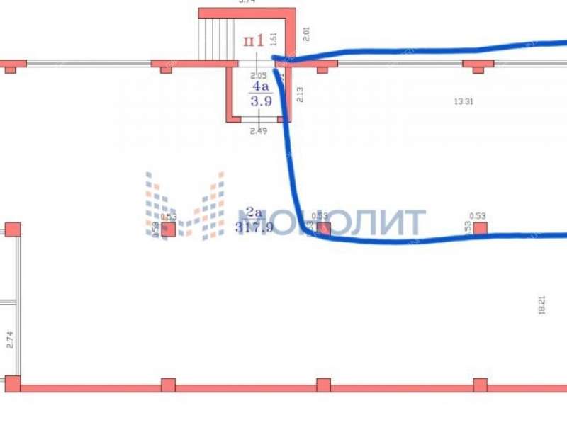 помещение под офис, торговую площадь на Путейской улице