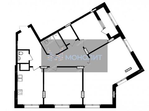 3-komnatnaya-ul-vladimira-vysockogo-d-1 фото