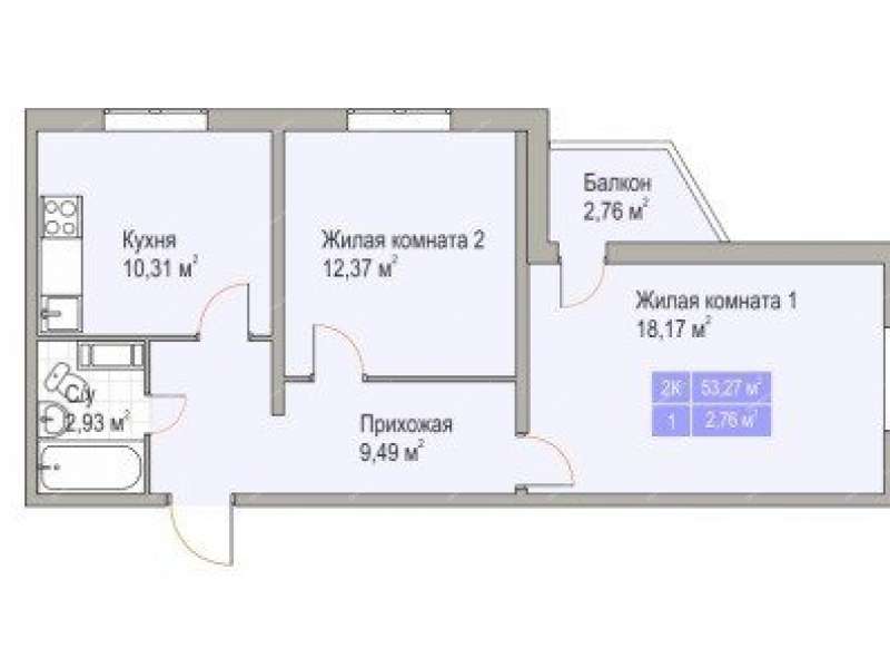 Планировка квартир с раздельными комнатами